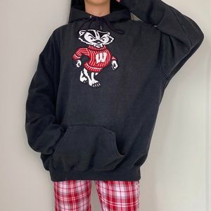 Vintage Wisconsin University badgers hoodie